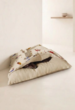 FUNDAS - CAMAS REFUGIO ZEN & DECO - T. 1 - (Incluye solapa de Gabardina estampada.)