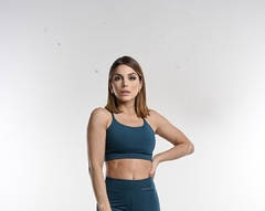 Top cruzado - Azul Petróleo - comprar online