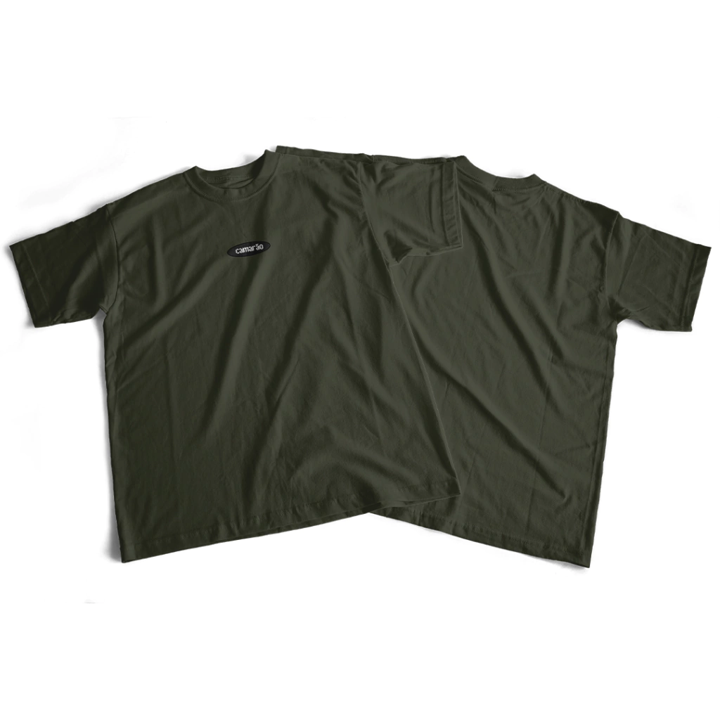 Camiseta Oversized Minimalista Verde