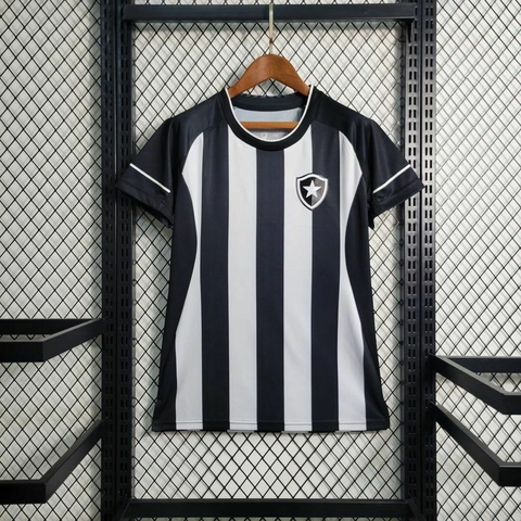 Camisa Botafogo Home 23/24 - Feminina Preta e Branca
