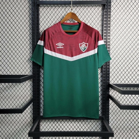 Camisa Fluminense 23/24 Torcedor Masculina - Verde e Vermelho