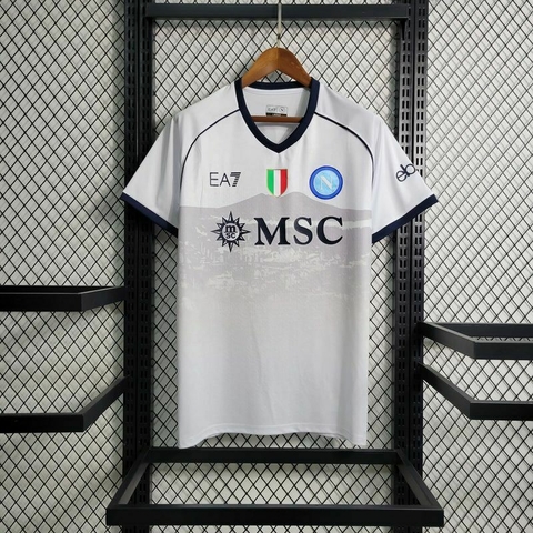 Camisa Napoli Away 23/24 s/n° Torcedor EA7 - Branco