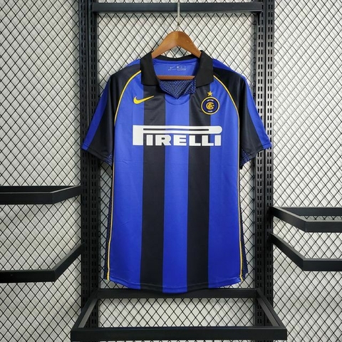 Camisa Retro Inter de Milão Home 01/02 Torcedor Nike Masculina - Azul e Preto