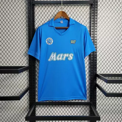 Camisa Retrô Napoli 88/89 Torcedor Home - Azul