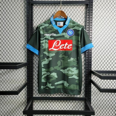 Camisa Retrô Napoli Home 13/14 Torcedor Macron Masculina - Camuflado