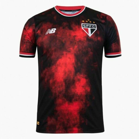 Camisa São Paulo Third 24/25 New Balance - Preta e Vermelha