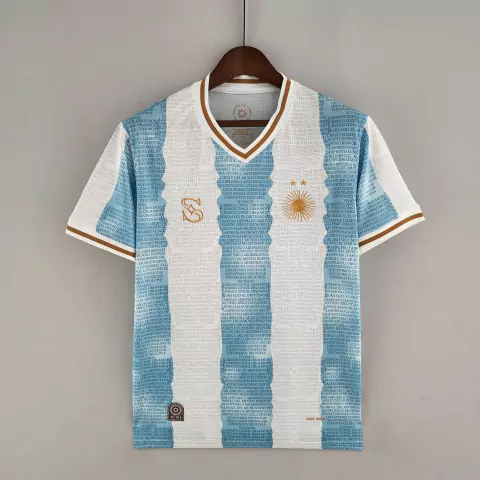 Camisa Seleção Argentina Edição Especial 200 Anos - Masculino Torcedor