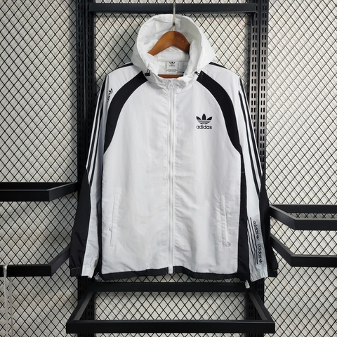 Jaqueta Corta Vento Adidas - Branco
