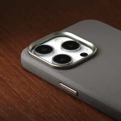 IPHONE 15 PRO MAX CUERO EXCLUSIVE GREY - comprar online