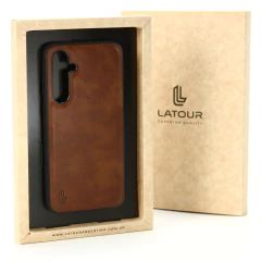 SAMSUNG A35 CUERO LEVEL DARK BROWN