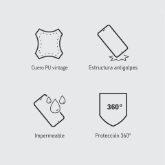 Imagen de SAMSUNG A54 CUERO LEVEL DARK BROWN