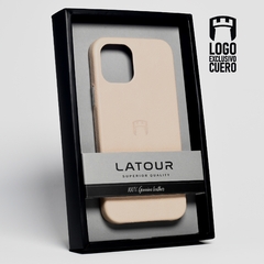 IPHONE 12/12PRO CUERO CREAM