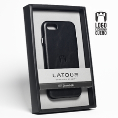 FUNDA IPHONE SE (2da-3ra G)/7/8 CUERO BLACK