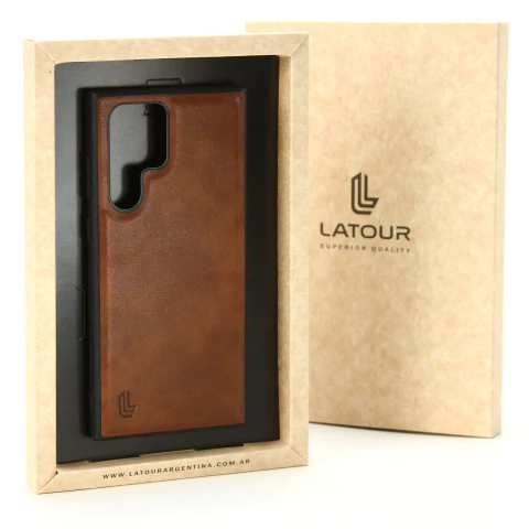 SAMSUNG S22 ULTRA CUERO LEVEL DARK BROWN