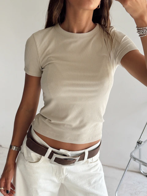 REMERA HARROW BEIGE