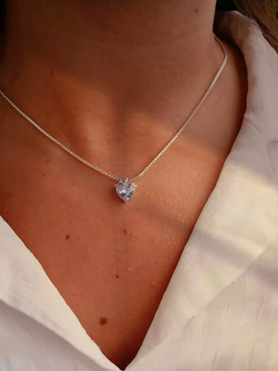 COLLAR FREYA- ACERO BLANCO