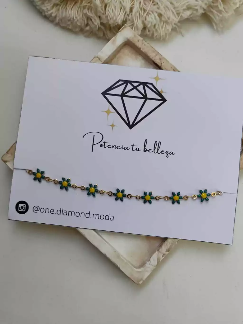 TOBILLERA MARGARITAS- DORADA