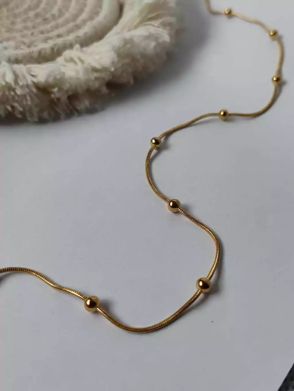 COLLAR SMALL BALL GOLD