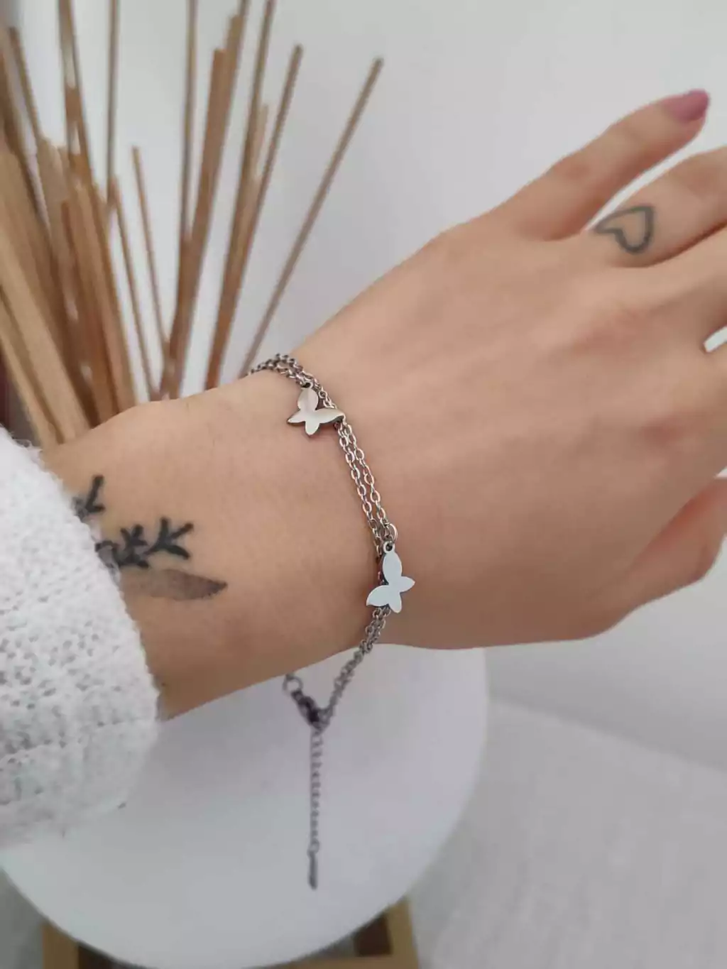 PULSERA DOBLE MARIPOSAS