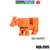 Animal Vaca Marrom boi de Blocos de Montar