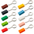 Kit com 10x Chaveiros diversas cores peça 4x2 de blocos de montar Classic