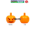 Abóbora de Halloween utensílio de Blocos de montar