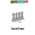 Cerca 1x4P diversas cores cidade construção fazenda de Blocos de montar - comprar online