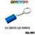 01x Chaveiro Azul Marinho peça 4x2 de blocos de montar