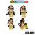 Kit 4x Mini Bonecos custom Caça Fantasmas Os Caça Fantasmas Ghostbusters filme tv desenho série