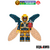 Mini Boneco Custom Parademônio Darkseid com caixa materna Parademon liga da Justiça super herói versão HQS DC