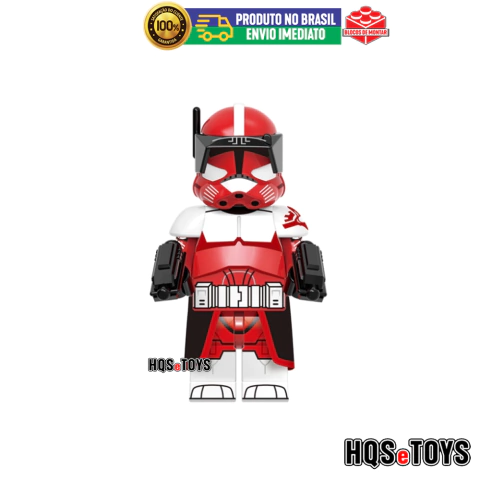 Mini Boneco Custom Comandante Fox fase 3 Clone trooper sw star wars clone wars
