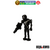 Mini Boneco Custom KS2O Imperial droid preto sw star wars K-S2O