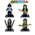 Kit 4x Mini Bonecos custom banda KISS música filme tv desenho série
