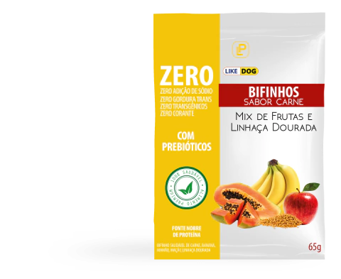 Petisco saudável sabor Carne com Mix de Frutas