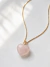 Colar Veneziana Quartzo Rosa - Amor, Cura e Acolhimento - Folheado a Ouro