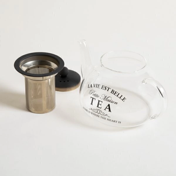 Tetera de vidrio La vie est belle