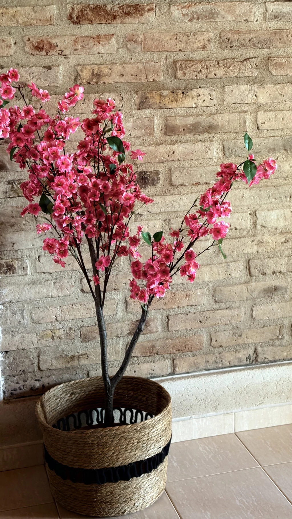 Cesto de mimbre combinado con negro | 3 medidas |