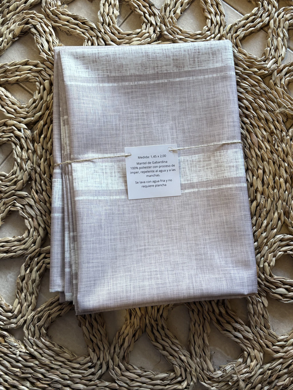 Mantel impermeable beige