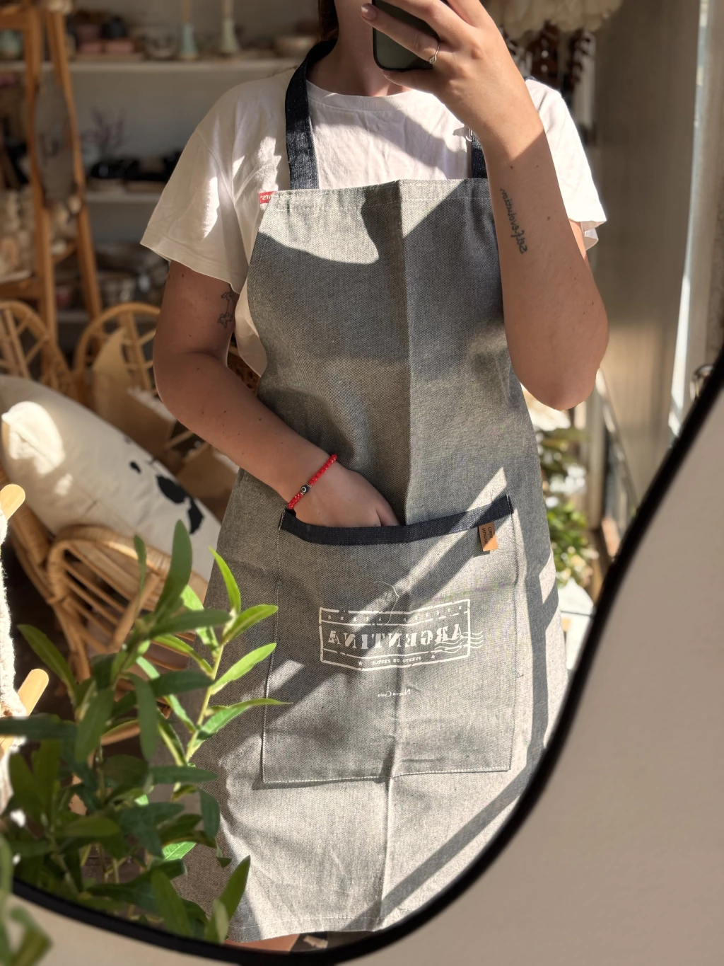 Delantal ARGENTINA gris