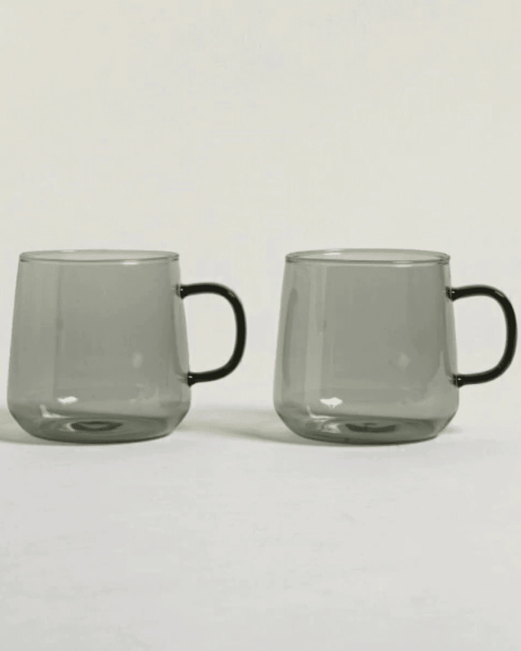 SET X 2 TAZAS MUGS NET GREY BOROSILICATO 300 ML