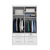 Guarda-Roupa Solteiro 2 Portas 6 Gavetas Tcil Móveis Chicago Branco - comprar online