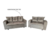 Conjunto de Sofá 3 e 2 Lugares Malu Estofados Ilhéus - Bege - comprar online