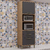 Paneleiro em MDF 1 Portas 3 Gavetas Ronipa Syrah Castanho/Chumbo