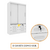 Guarda-Roupa Solteiro 2 Portas 6 Gavetas Tcil Móveis Chicago Branco na internet