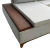 Sofá Chaise Living Bari com Deck Tecido Boucle Bege Detalhe em Couro - Malu Estofados na internet