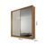 Guarda Roupa Casal com Espelho 2 Portas 3 Gavetas 100% MDF Virtus Cumaru/Fendi - Novo Horizonte - loja online