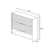 Armário Aéreo de Cozinha em MDF 80cm - Esplendida - MGM - Freijó/Off White na internet