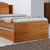 Cama Bibox Solteiro em MDF Colorado com Baú Naturall - Bom Pastor na internet
