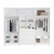 Guarda-Roupa Casal Com Espelho 6 Portas em MDF Bianchi Clara Branco - comprar online