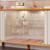 Buffet Aparador 4 portas 100% MDF, com Vidro Temperado Janice Cimol Nature/off White - Tio Dai Móveis